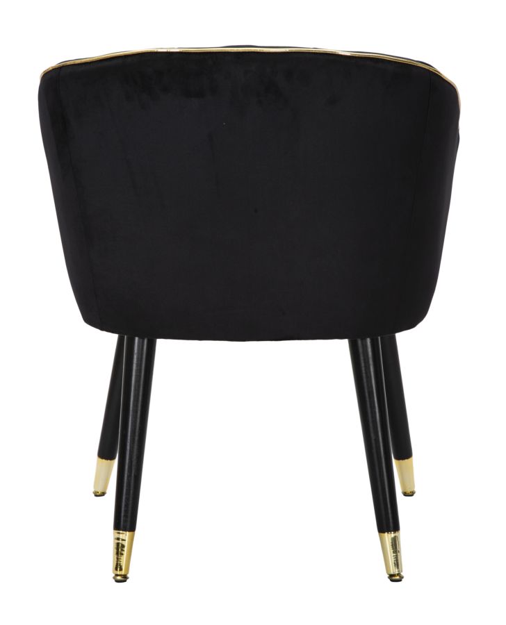 ARMCHAIR PARIS NERA/GOLD CM 62X58X78 - slika 3