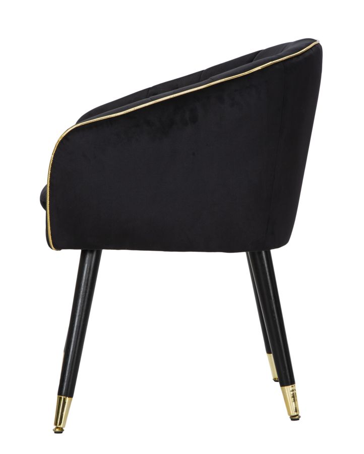 ARMCHAIR PARIS NERA/GOLD CM 62X58X78 - slika 4