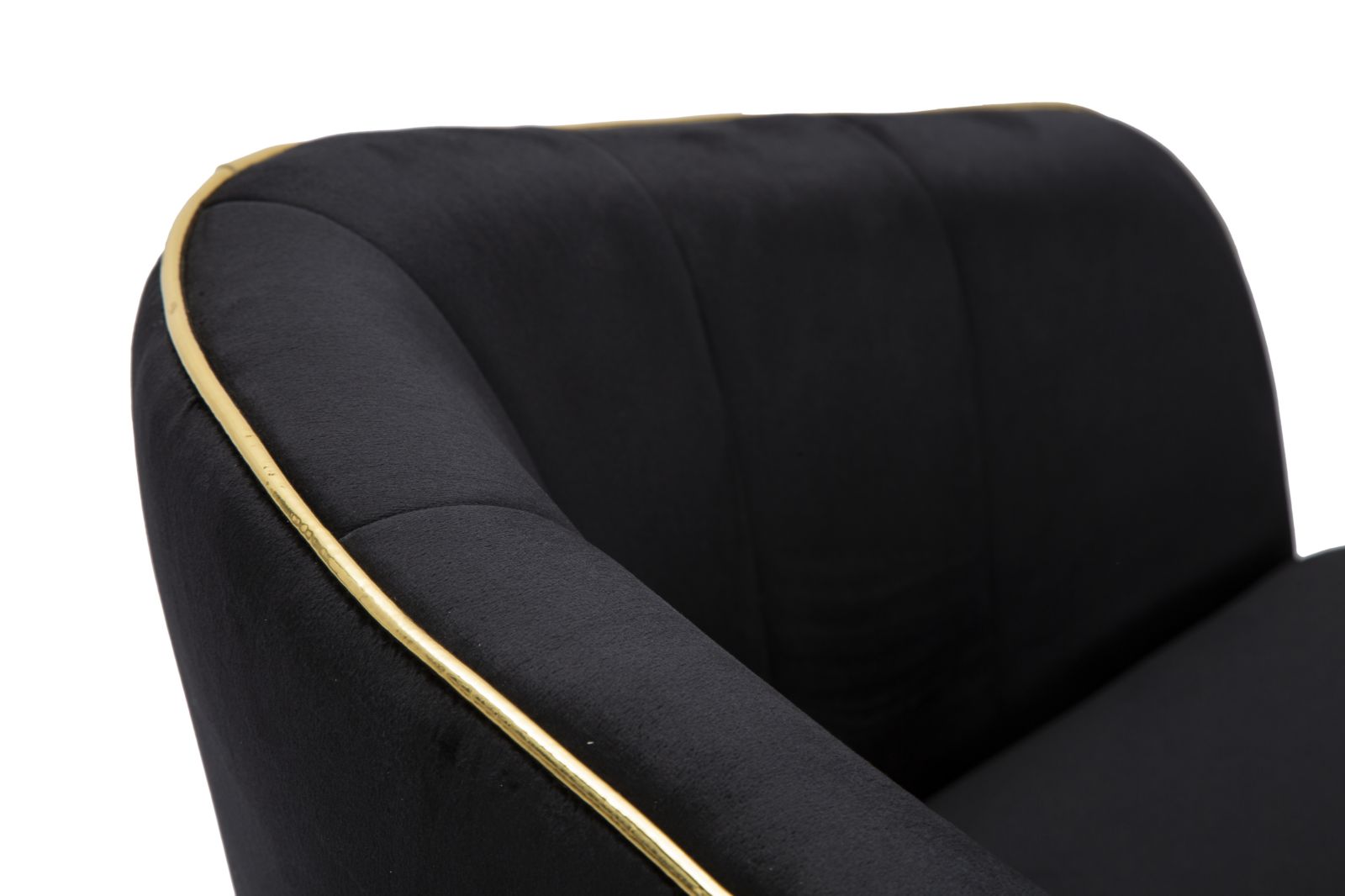 ARMCHAIR PARIS NERA/GOLD CM 62X58X78 - slika 7