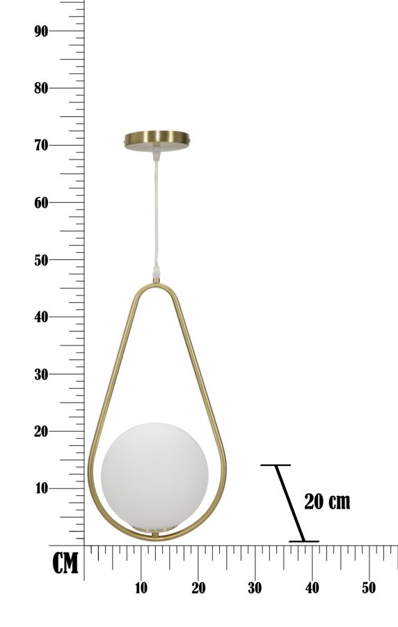 CEILING LAMP GLAMY DROP CM 24x20x46 - slika 9