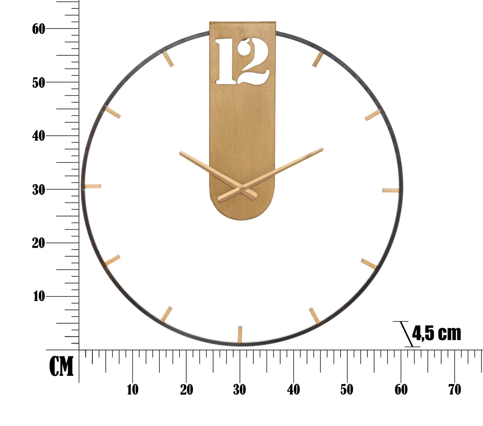 WALL CLOCK GOLDY CM Ø 60X4,5 - slika 2