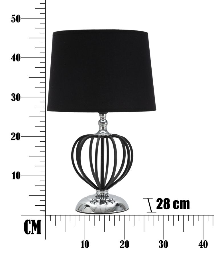 TABLE LAMP DARKY SILVER CM Ø28X44,5 - slika 7