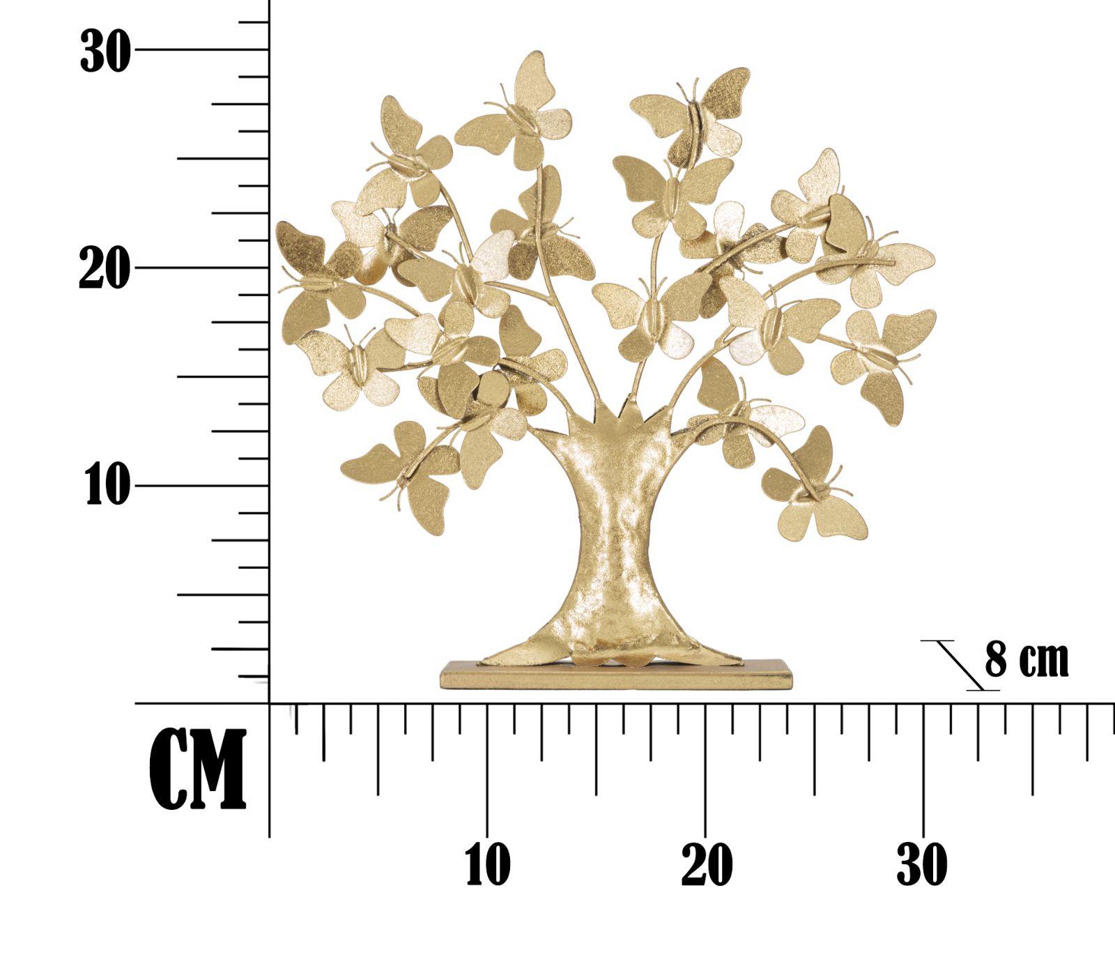 SCULPTUR TREE GLAM WITH BUTTERFLY CM 31X8X30 - slika 7