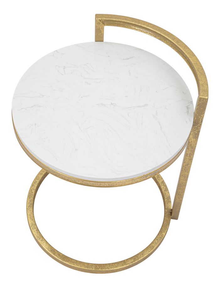 END TABLE ROUND MARBLE CM 40X43X50 - slika 3