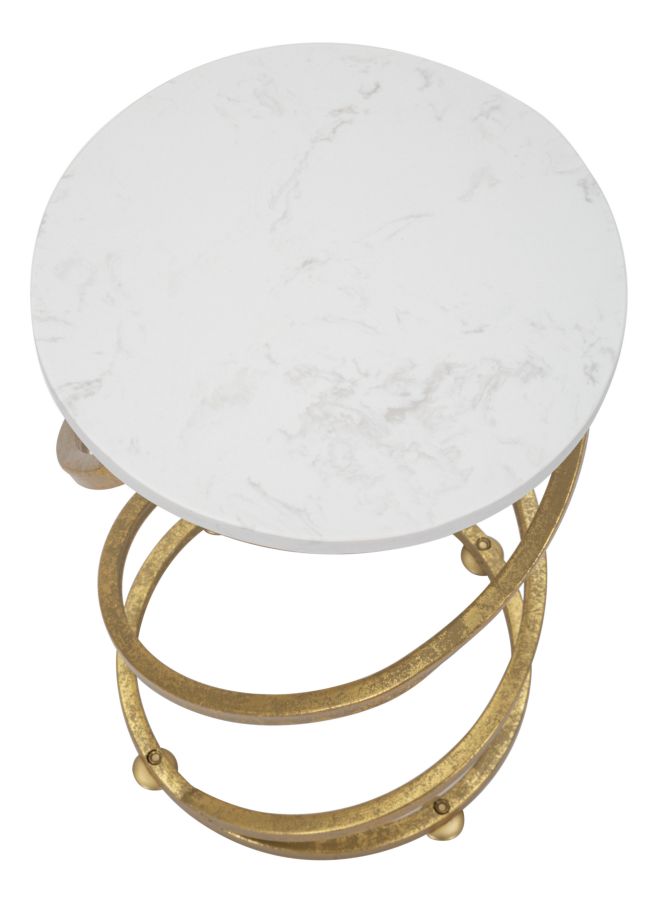 END TABLE SPIRAL MARBLE CM Ø 27,5X47,5 - slika 2