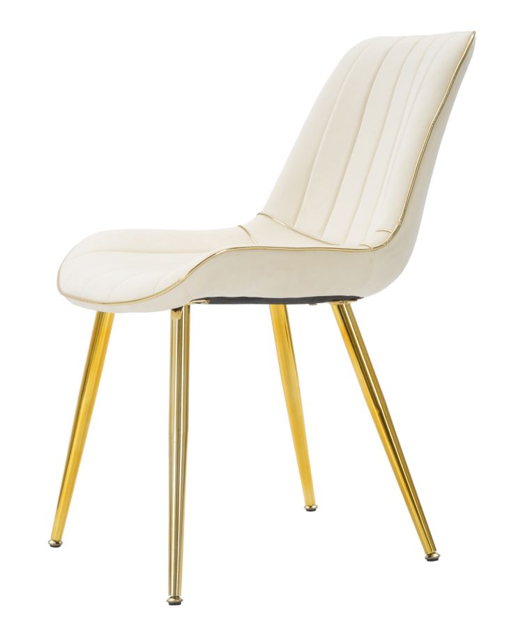 CHAIR PARIS CREMA/GOLD SET 2 PZ CM 51X59X79 - slika 3