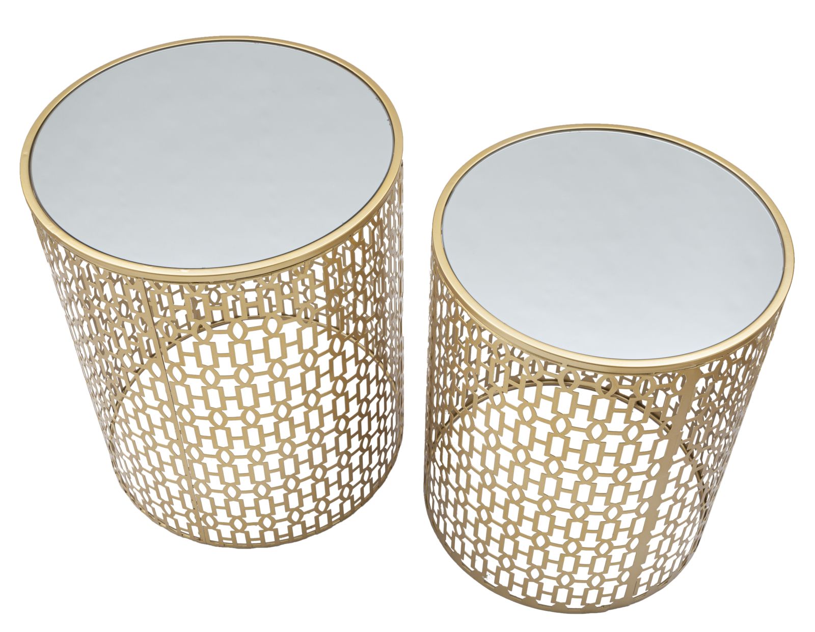 TABLE SET 2 PCS OBLIN CM Ø 41X50-37,5X47 - slika 2