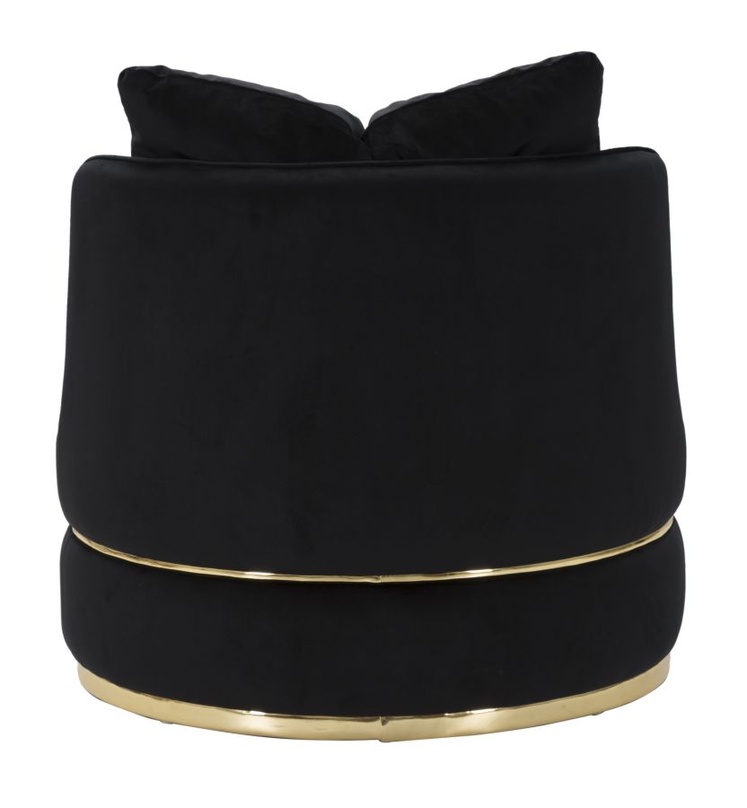 ARMCHAIR PARIS SPACE NERO/GOLD CM Ø 84X72 - slika 4