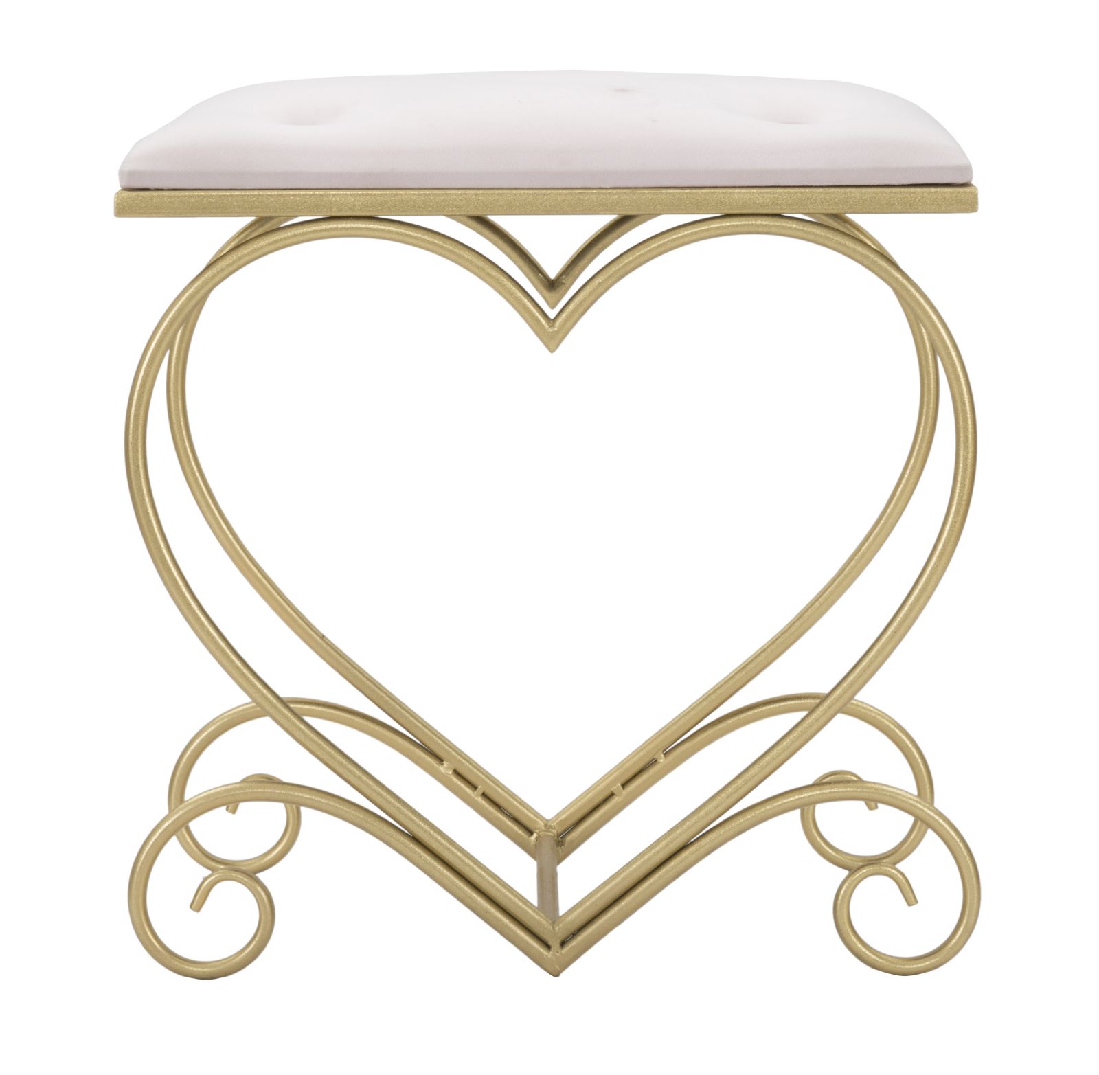 STOOL HEART ROSA CM 50X37,5X51,5 - slika 2