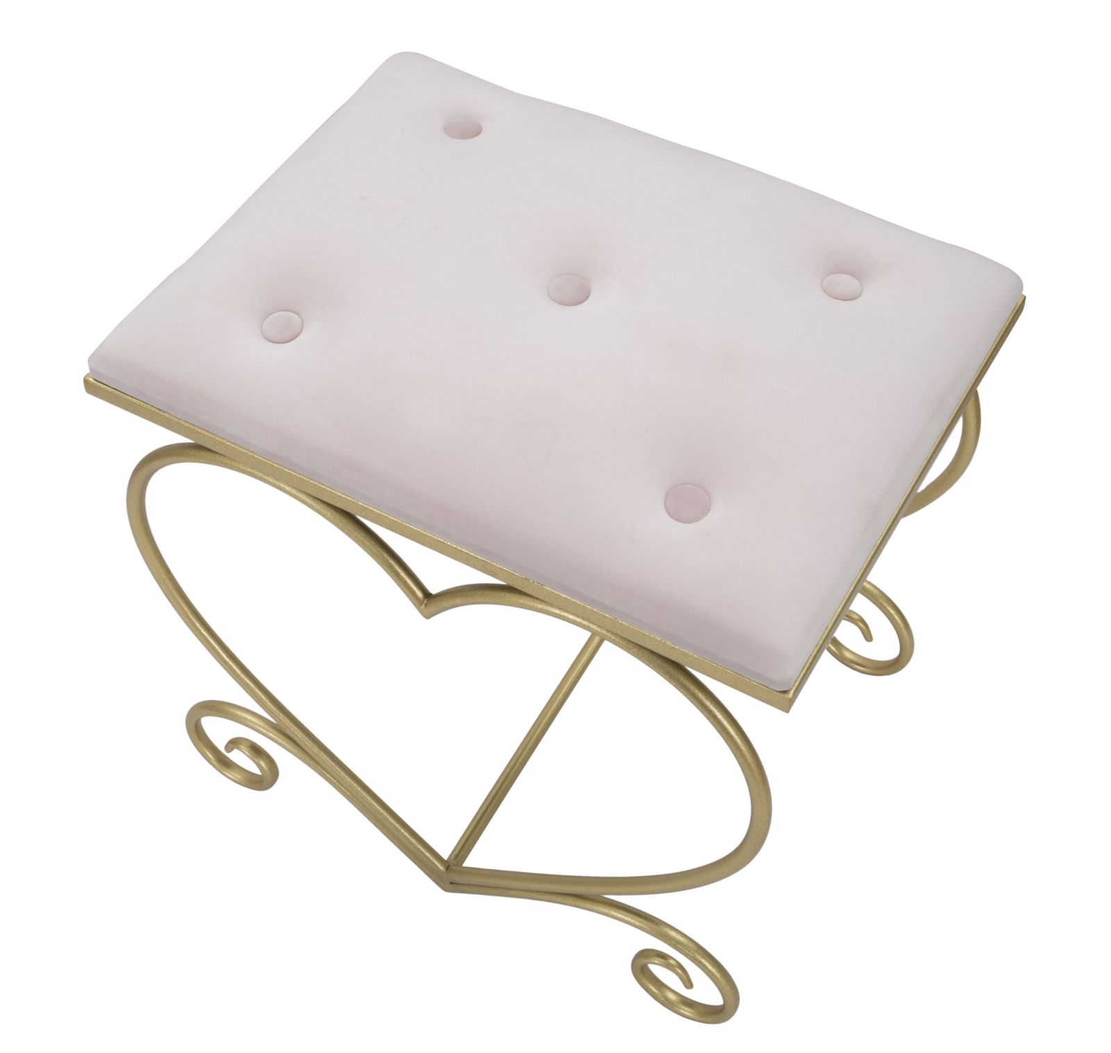 STOOL HEART ROSA CM 50X37,5X51,5 - slika 4