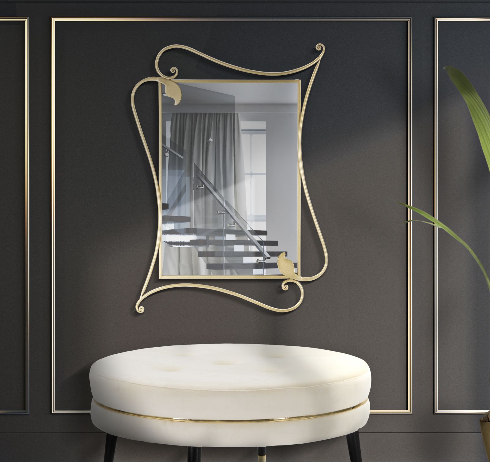 WALL MIRROR PETAL CM 80X4X110 - slika 4