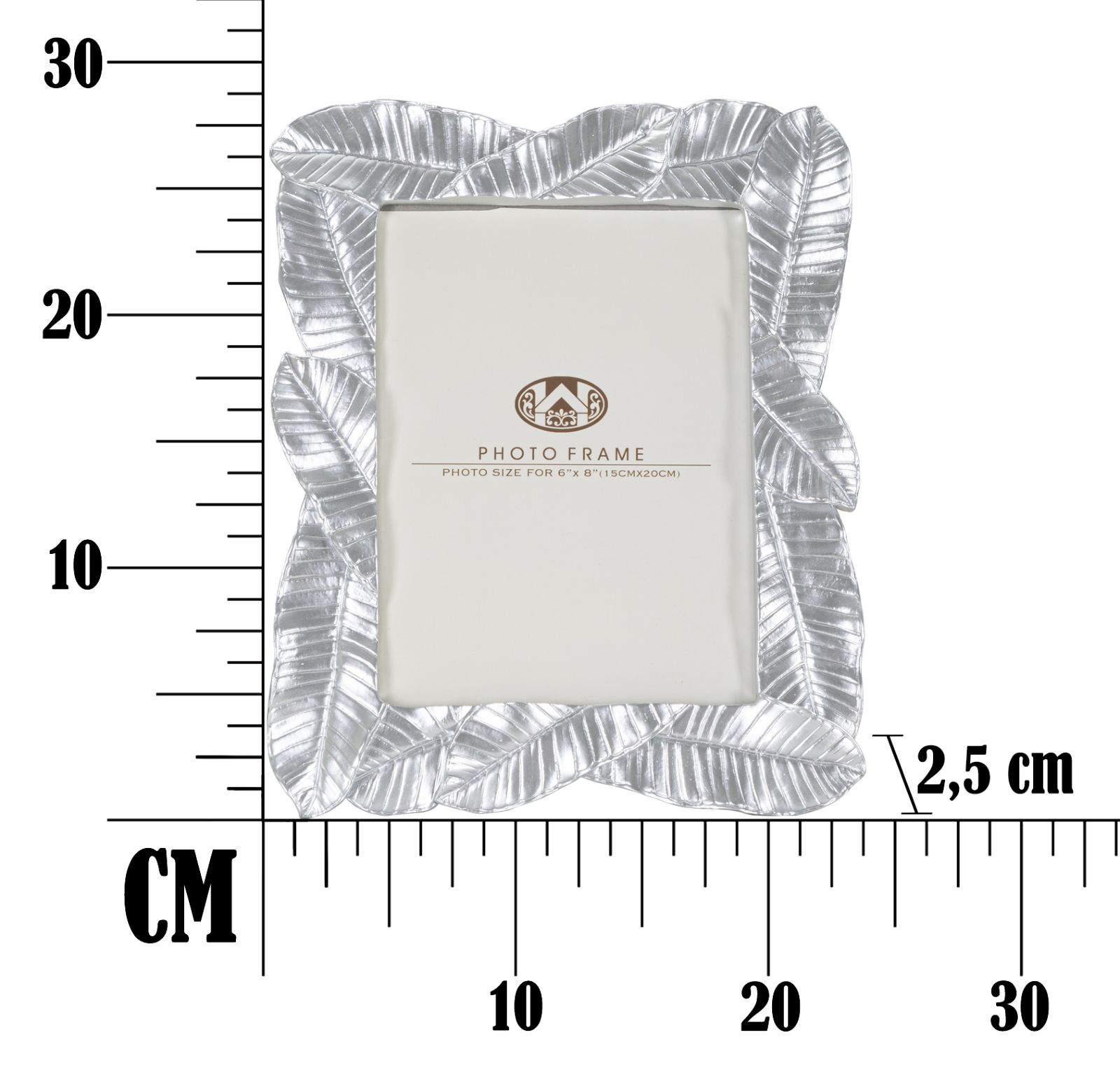 PHOTO FRAME LEFY SILVER CM 23X2,5X27,5 (MISURA INTERNA CM 15X20) - slika 6