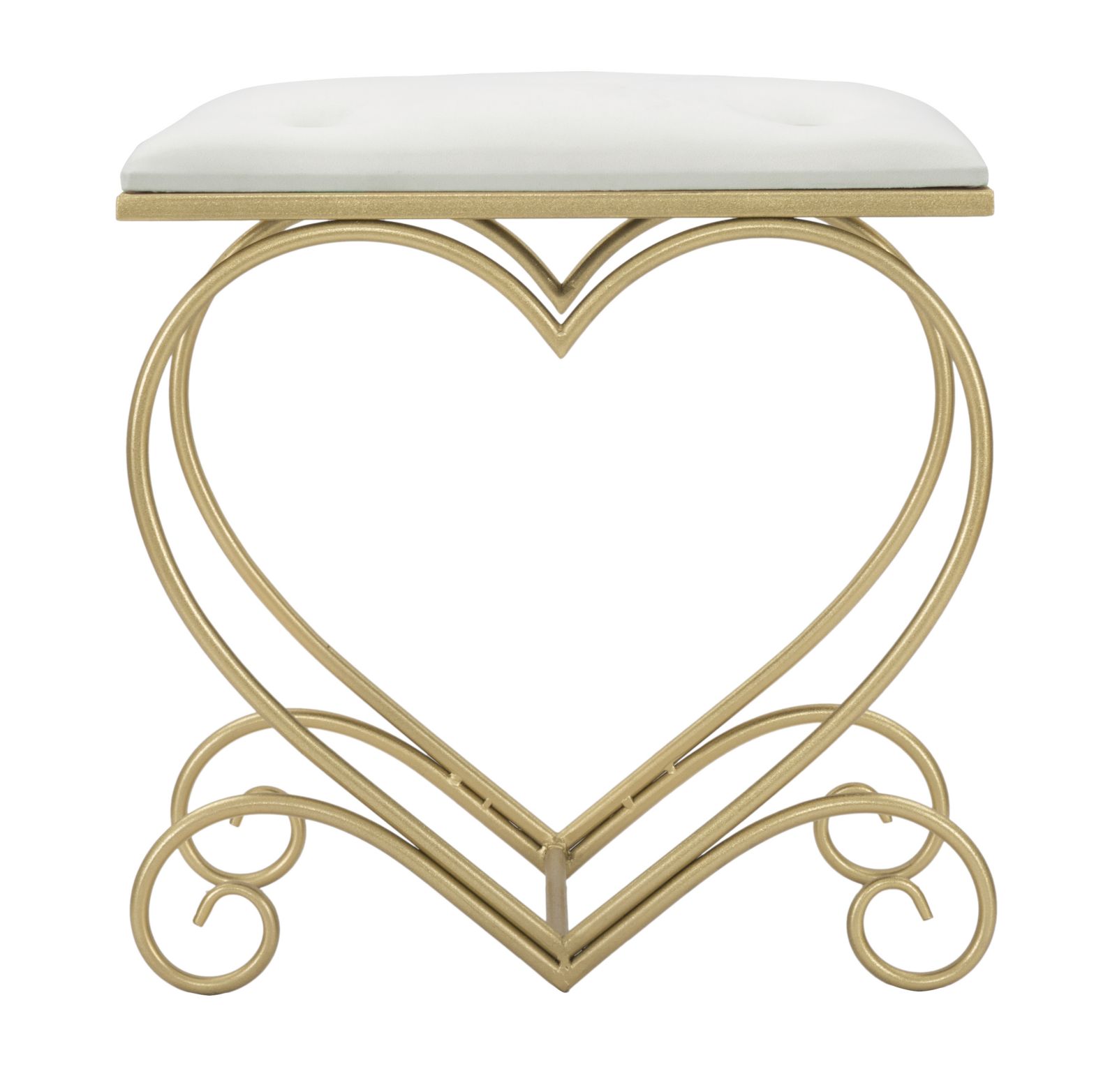 STOOL HEART CREMA CM 50X37,5X51,5 - slika 2
