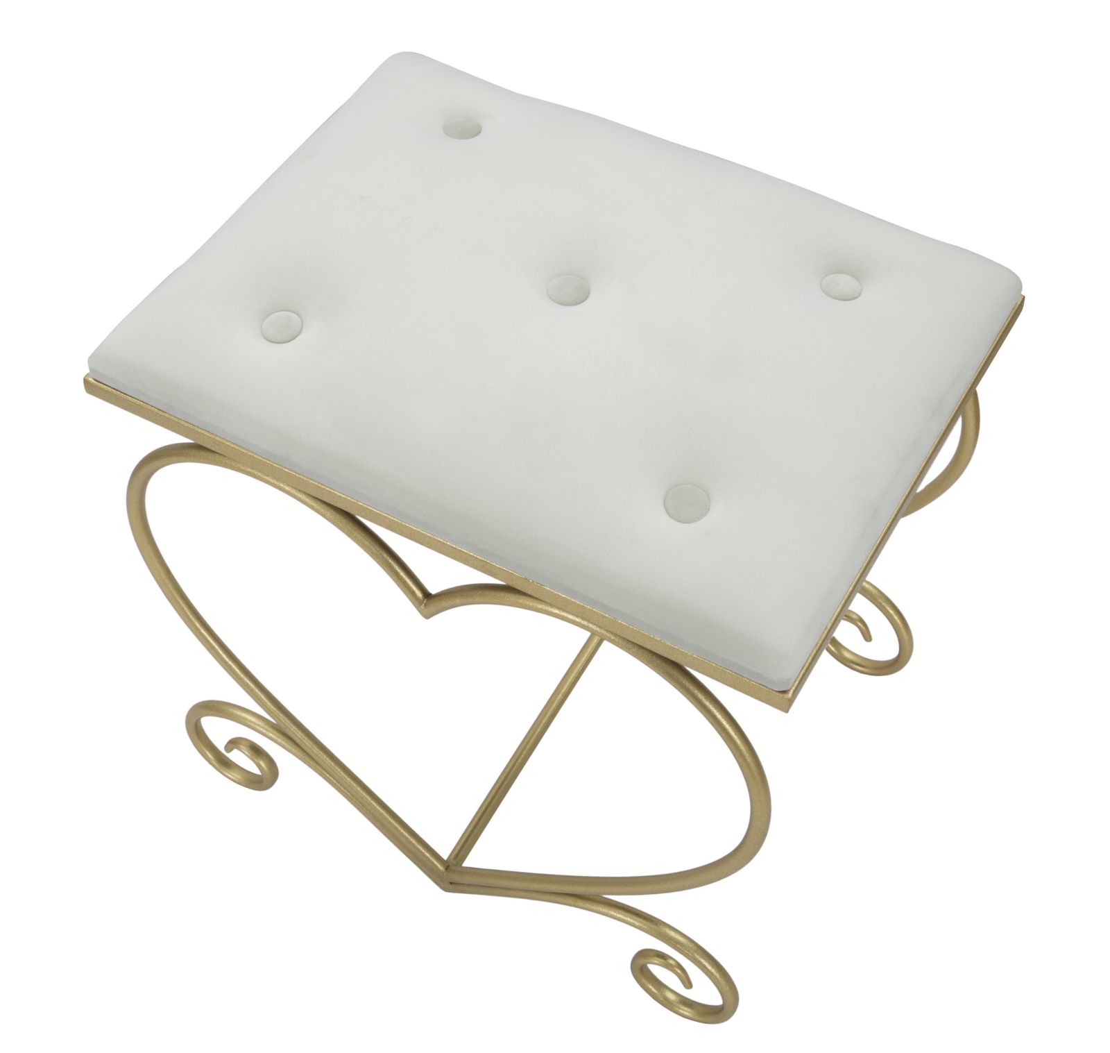 STOOL HEART CREMA CM 50X37,5X51,5 - slika 4