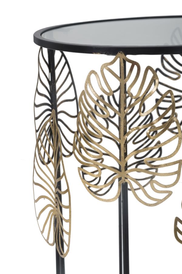 TABLE FOGLIE GLAM COPPIA CM Ø 38X55-33X50 - slika 5