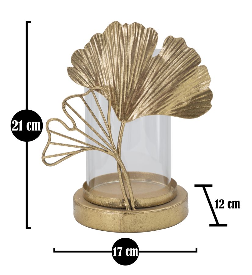 CANDLE HOLDER LEAF CM 17X12X21 - slika 6