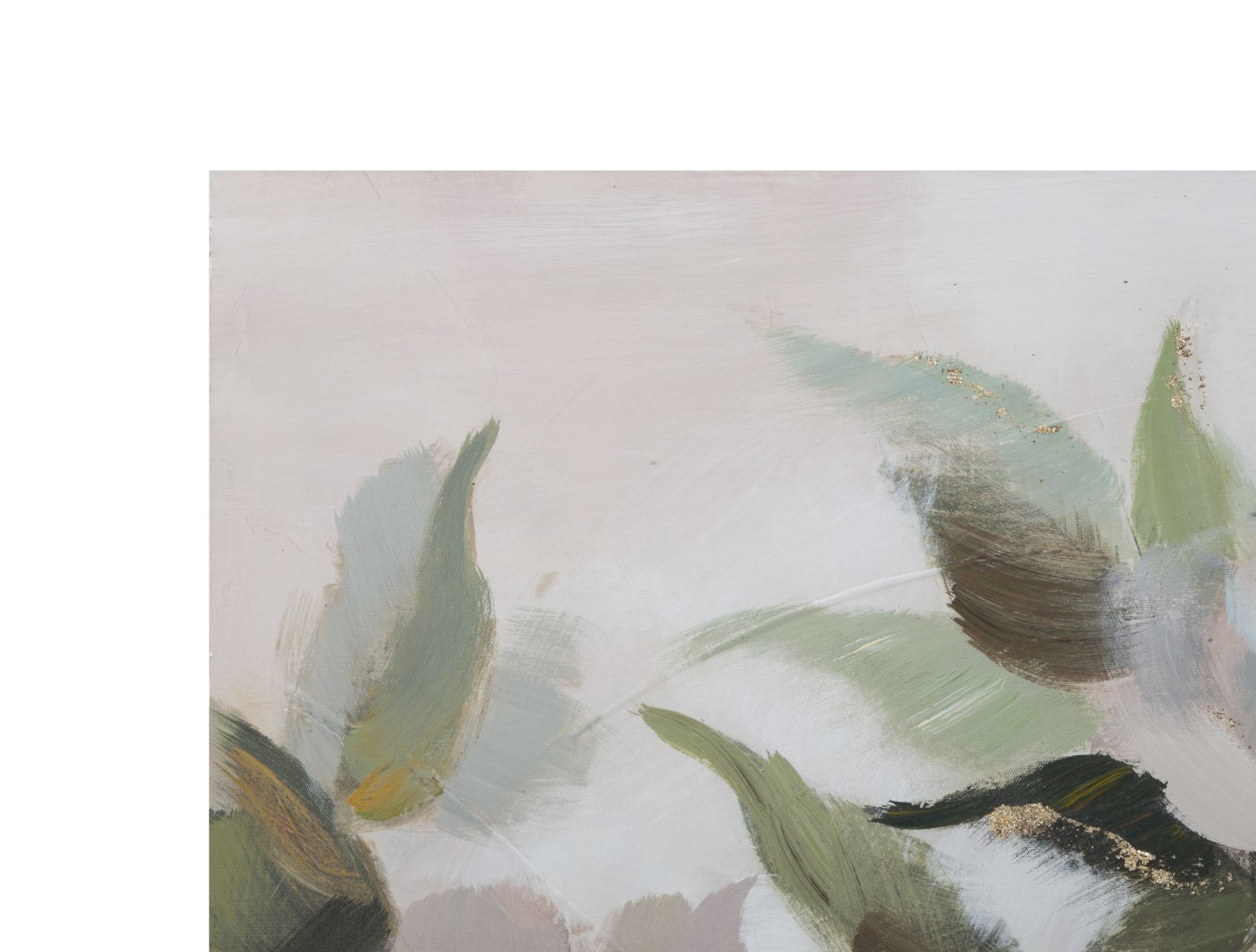 HANDMADE WALL PAINTING FLOWER&LEAF CM 100X3,7X80 - slika 2