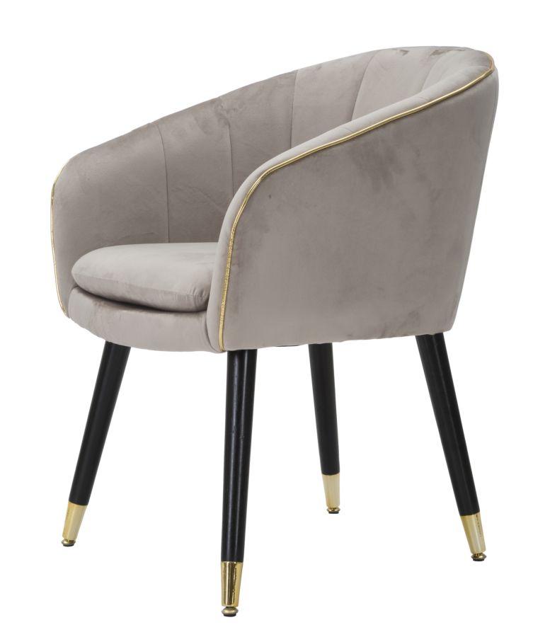 PARMCHAIR PARIS GRIGIA/GOLD CM 62X58X78 - slika 3