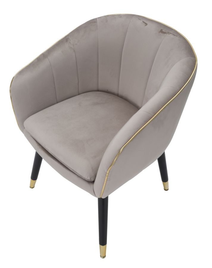 PARMCHAIR PARIS GRIGIA/GOLD CM 62X58X78 - slika 5