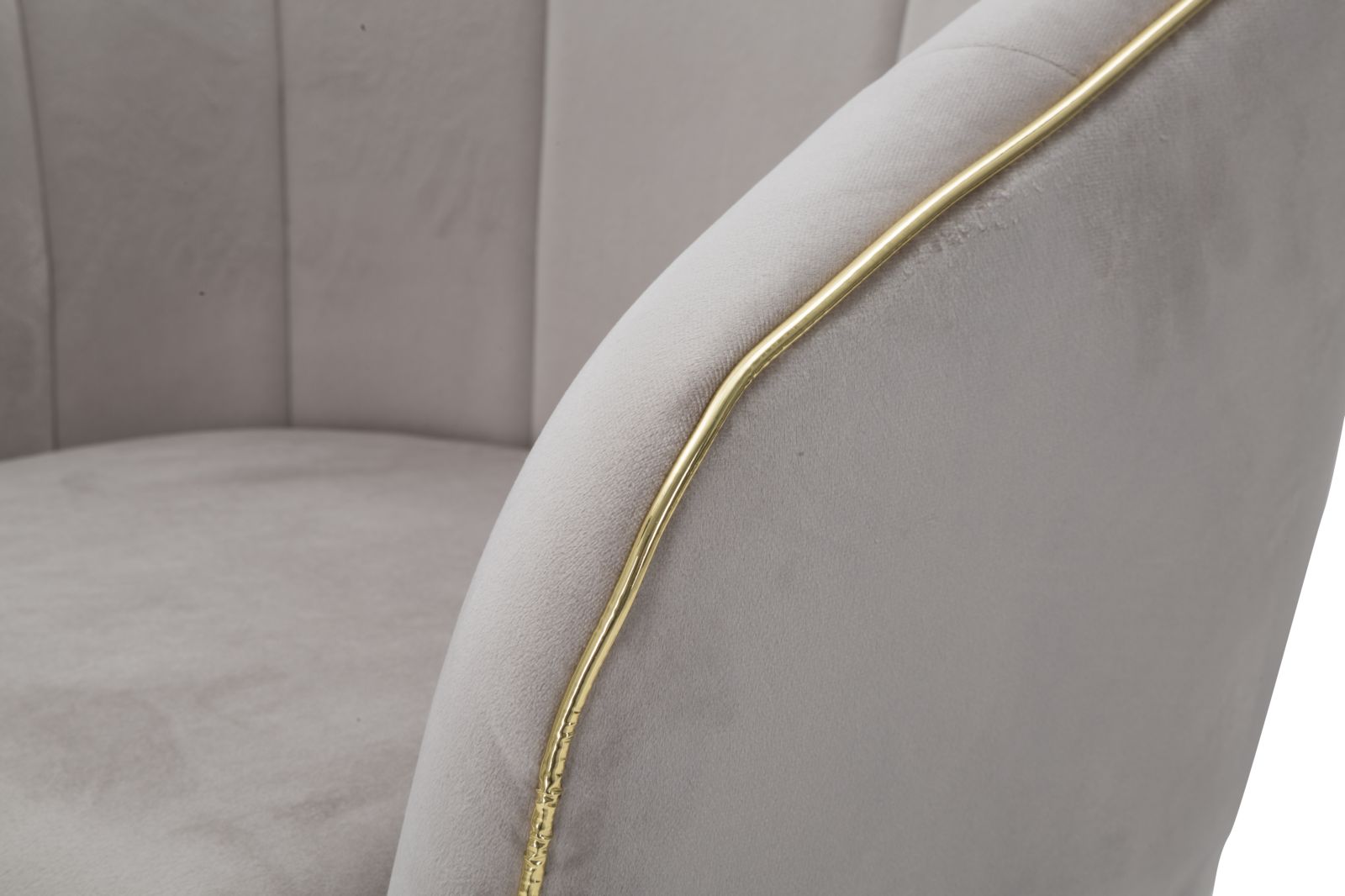 PARMCHAIR PARIS GRIGIA/GOLD CM 62X58X78 - slika 7
