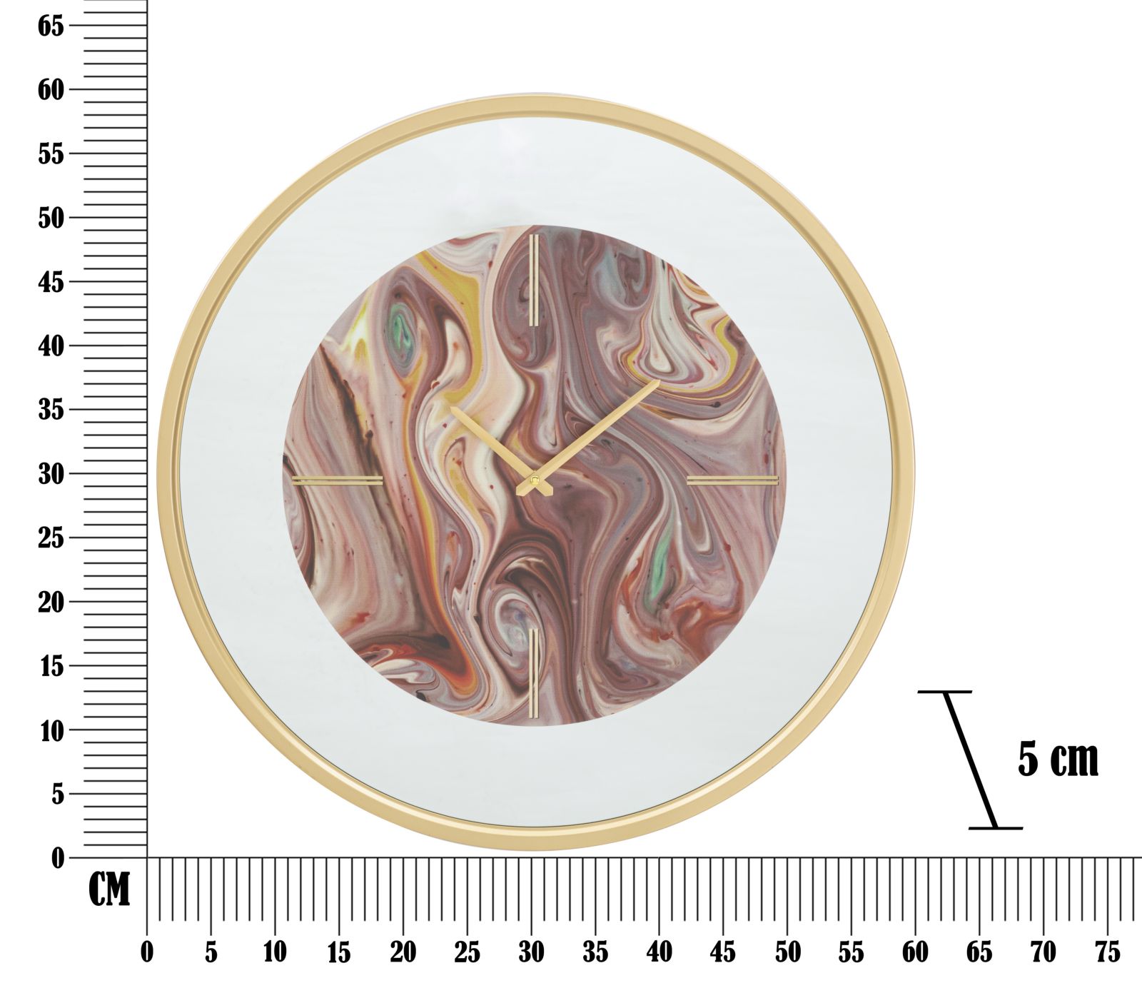 WALL CLOCK MIRROR MIX CM Ø 60X5 - slika 6
