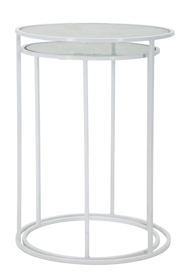 TABLE WHITE HARTS COPPIA CM Ø 43X60-38X55 - slika 4