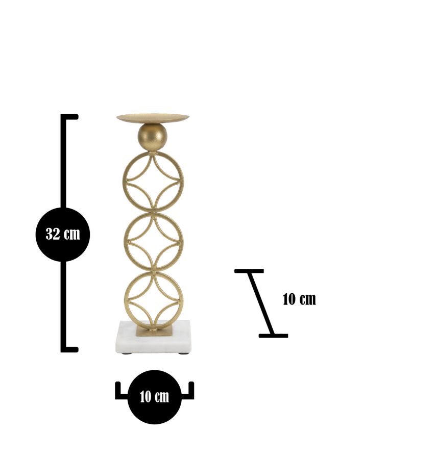 CANDLE HOLDER STAR CM 10X10X32 - slika 6