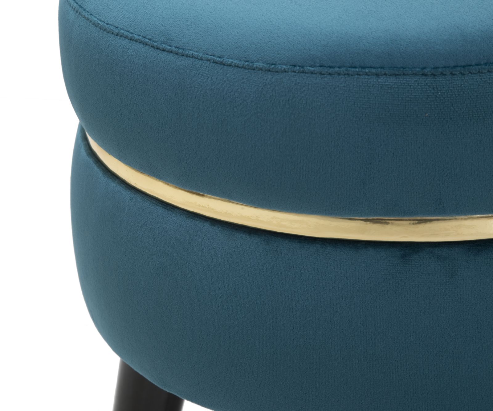 STOOL PARIS TEAL/GOLD CM Ø 35X40,5 - slika 4