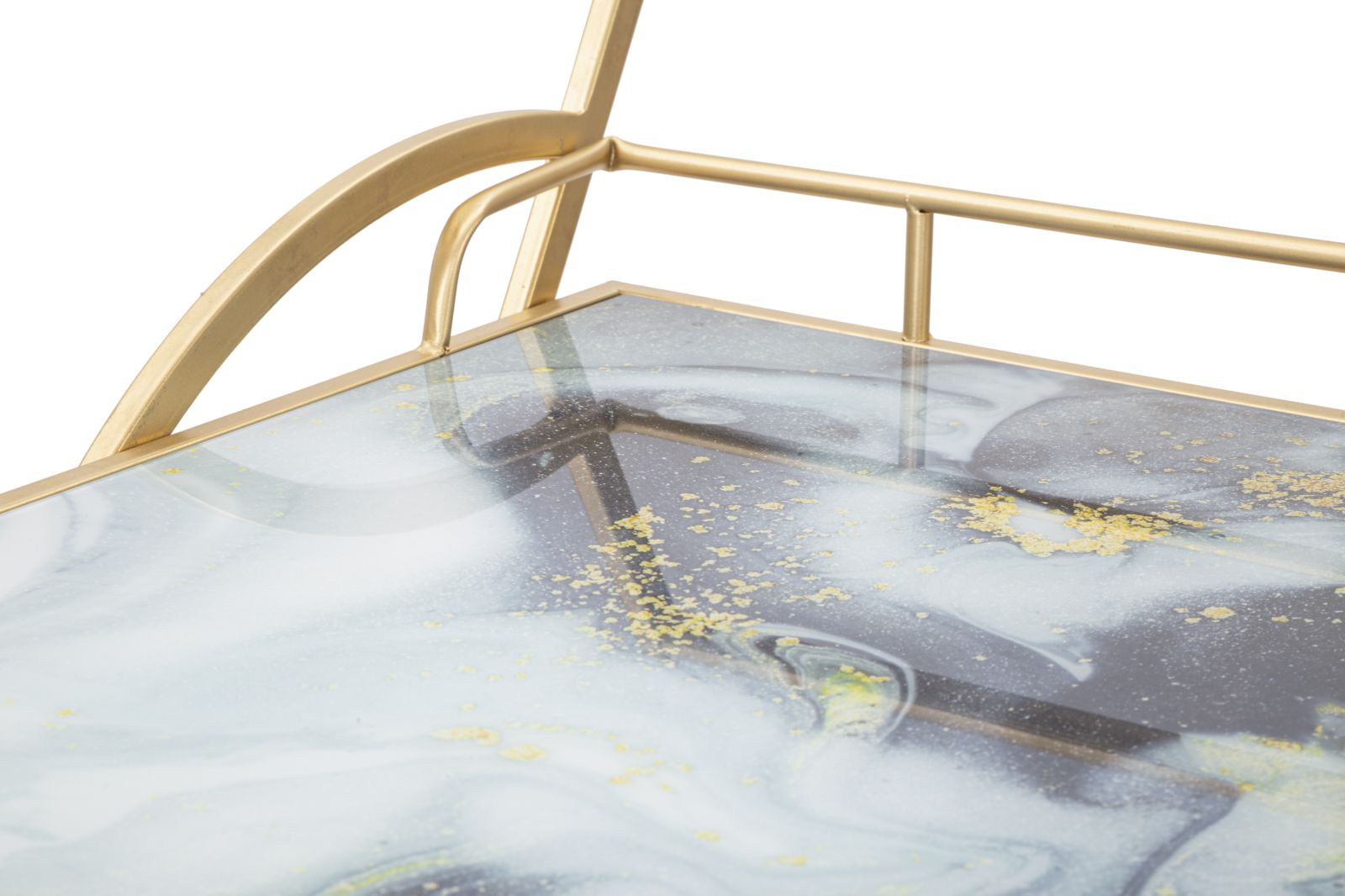 TROLLEY MARBLE GLASS MIX CM71X45,5X84,5 - slika 6