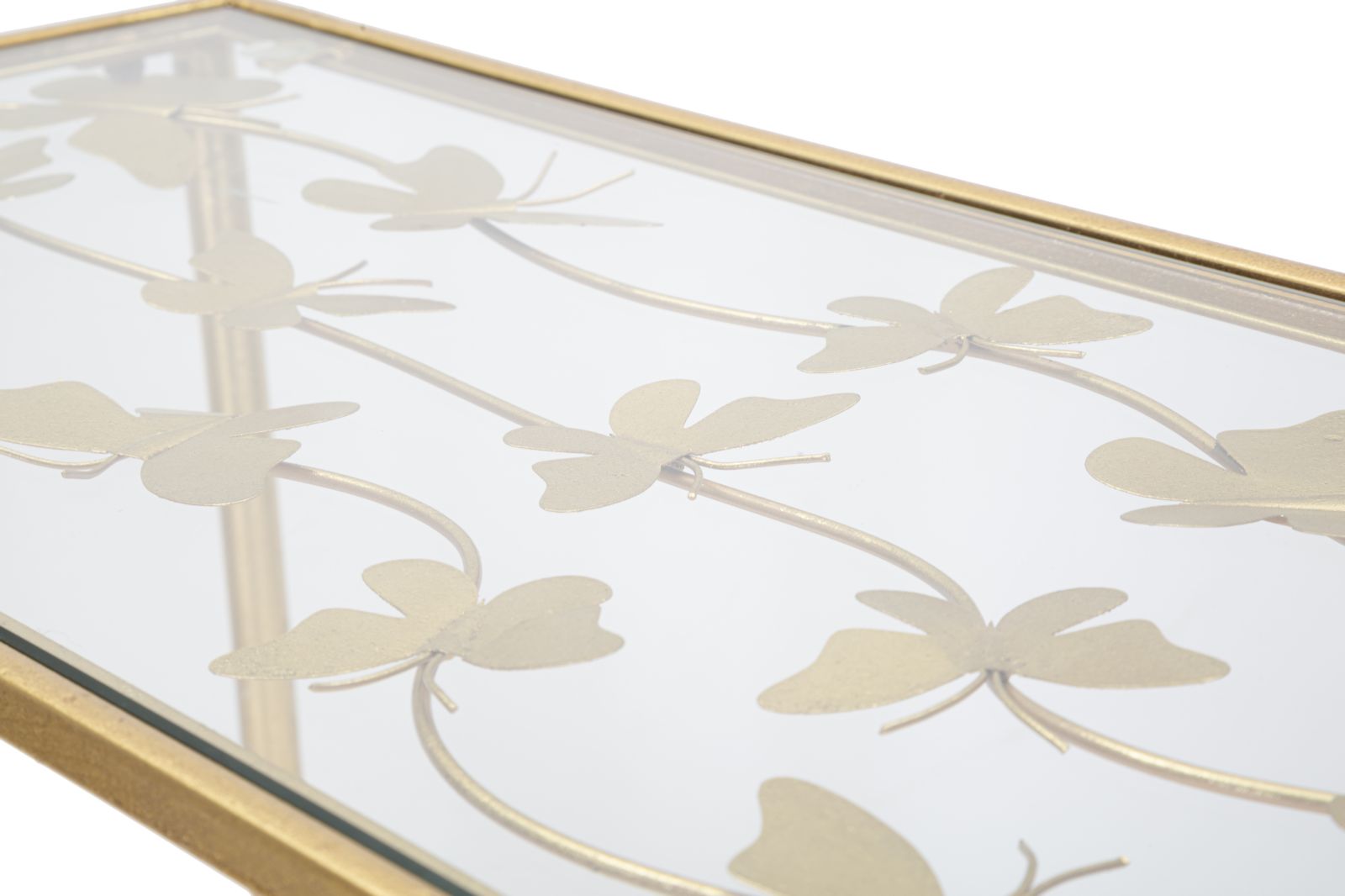 CONSOLE BUTTERFLIES GLASS CM 100X35X80 - slika 4