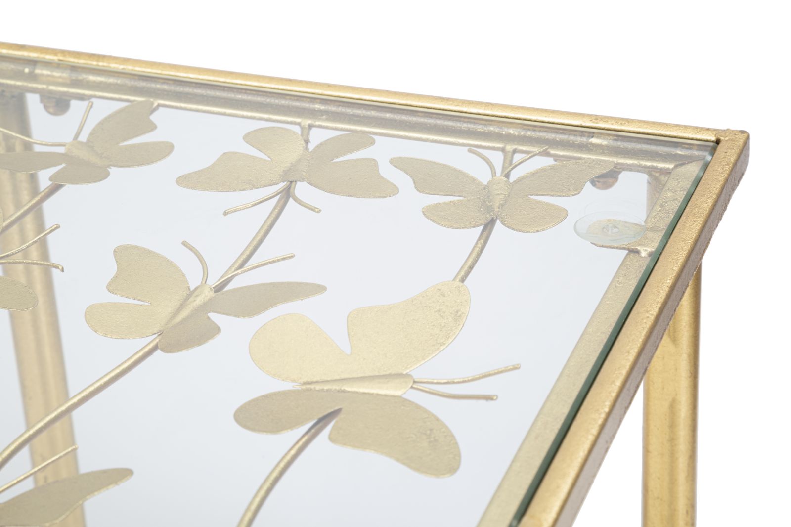 CONSOLE BUTTERFLIES GLASS CM 100X35X80 - slika 5