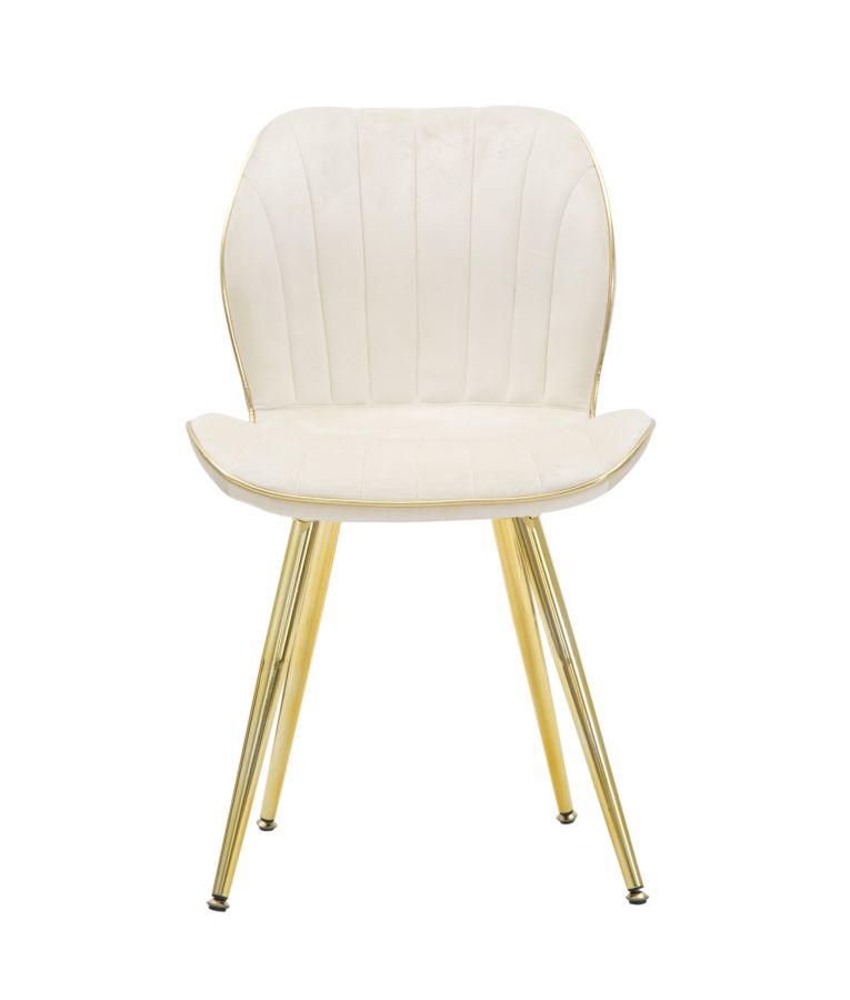 PARIS CHAIR SPACE CREAM/GOLD SET 2 PZ CM 46X58X77 - slika 2