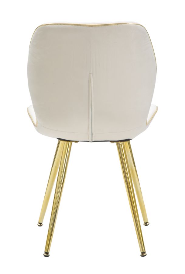 PARIS CHAIR SPACE CREAM/GOLD SET 2 PZ CM 46X58X77 - slika 4