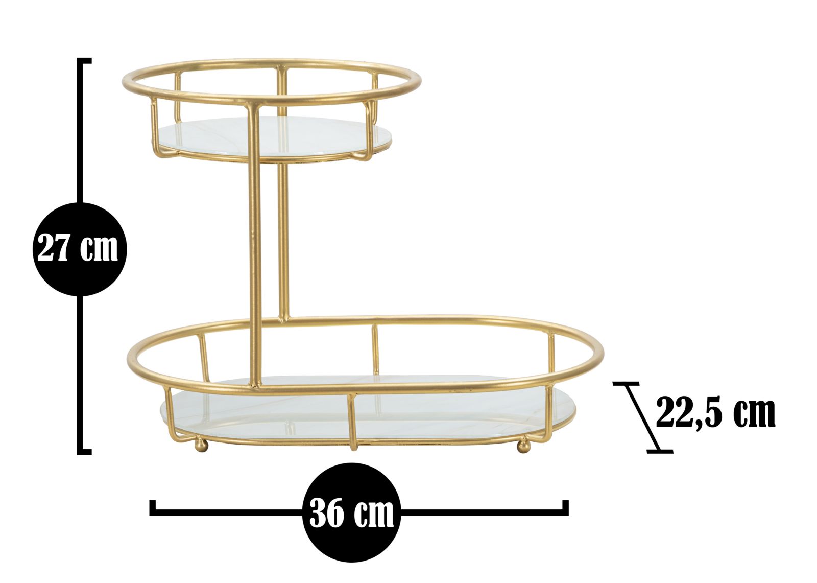 TRAY 2 LEVELS -A- CM 36X22,5X27 - slika 5