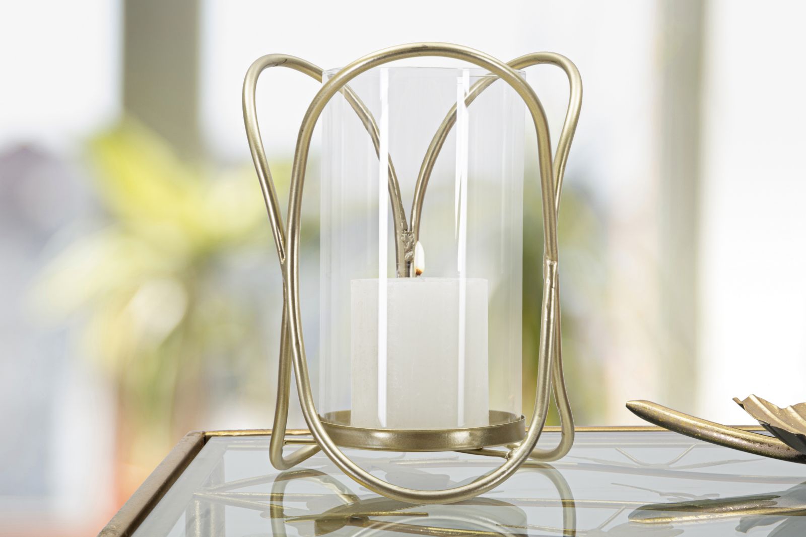 CANDLE HOLDER GLOX GOLD CM Ø 16X21,5 - slika 5
