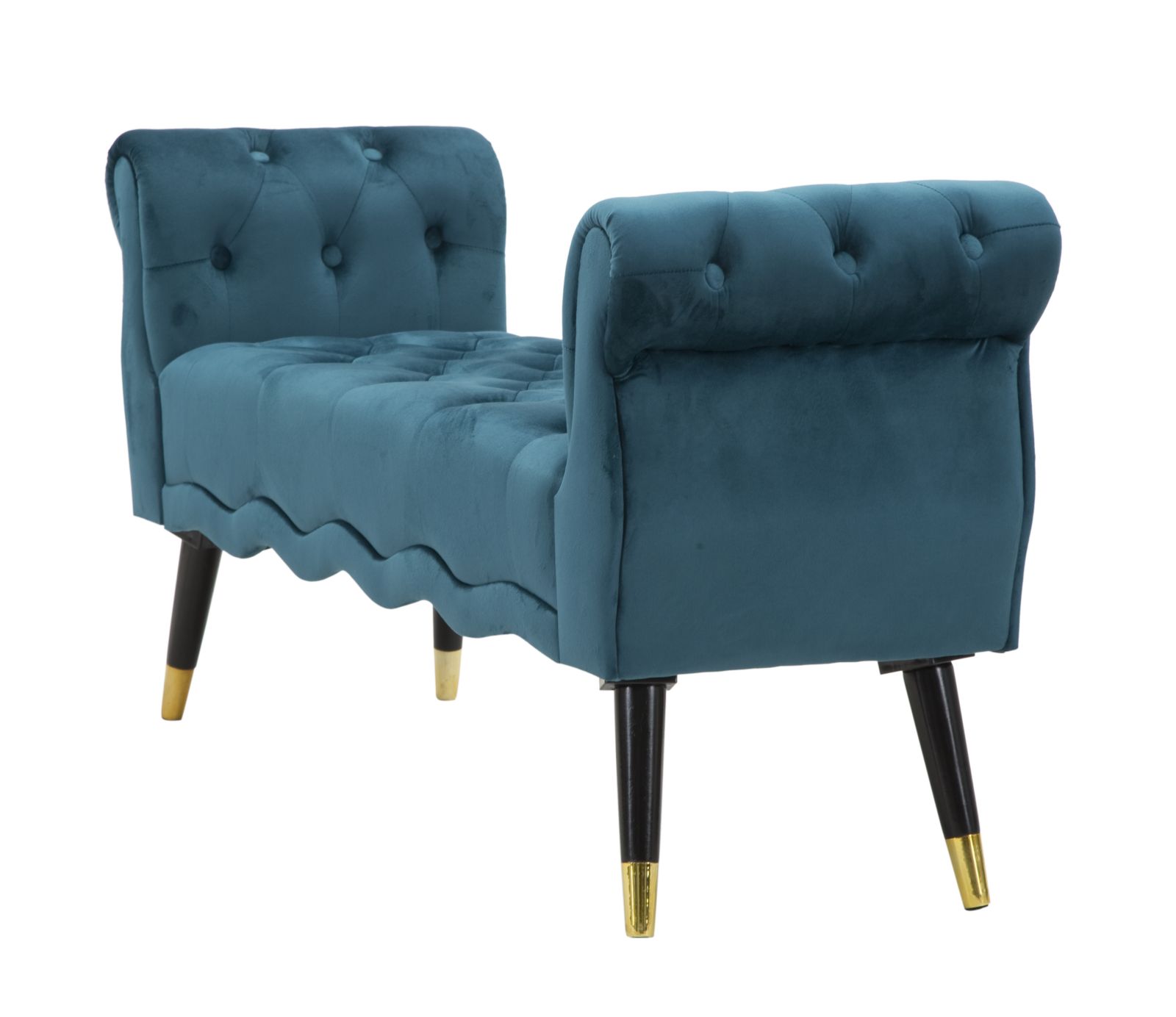 BENCH PARIS TEAL/GOLD CM 120X40X60 - slika 3