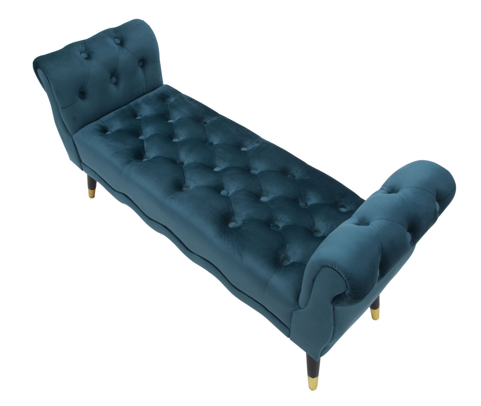 BENCH PARIS TEAL/GOLD CM 120X40X60 - slika 4