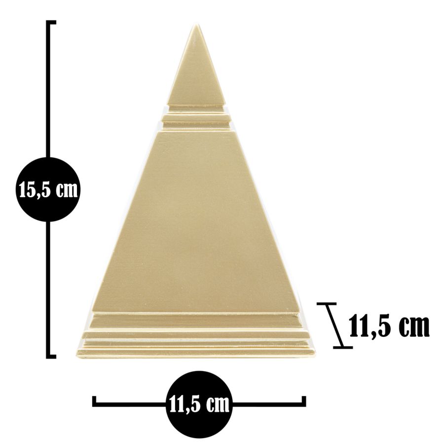 PIRAMID GOLD CM 11,5X11,5X15,5 - slika 7