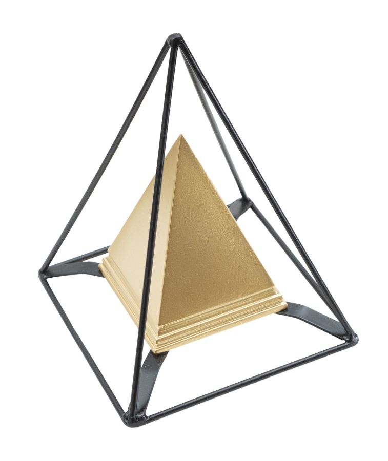 PIRAMID GOLD WITH IRON CM 15X15X21 - slika 2
