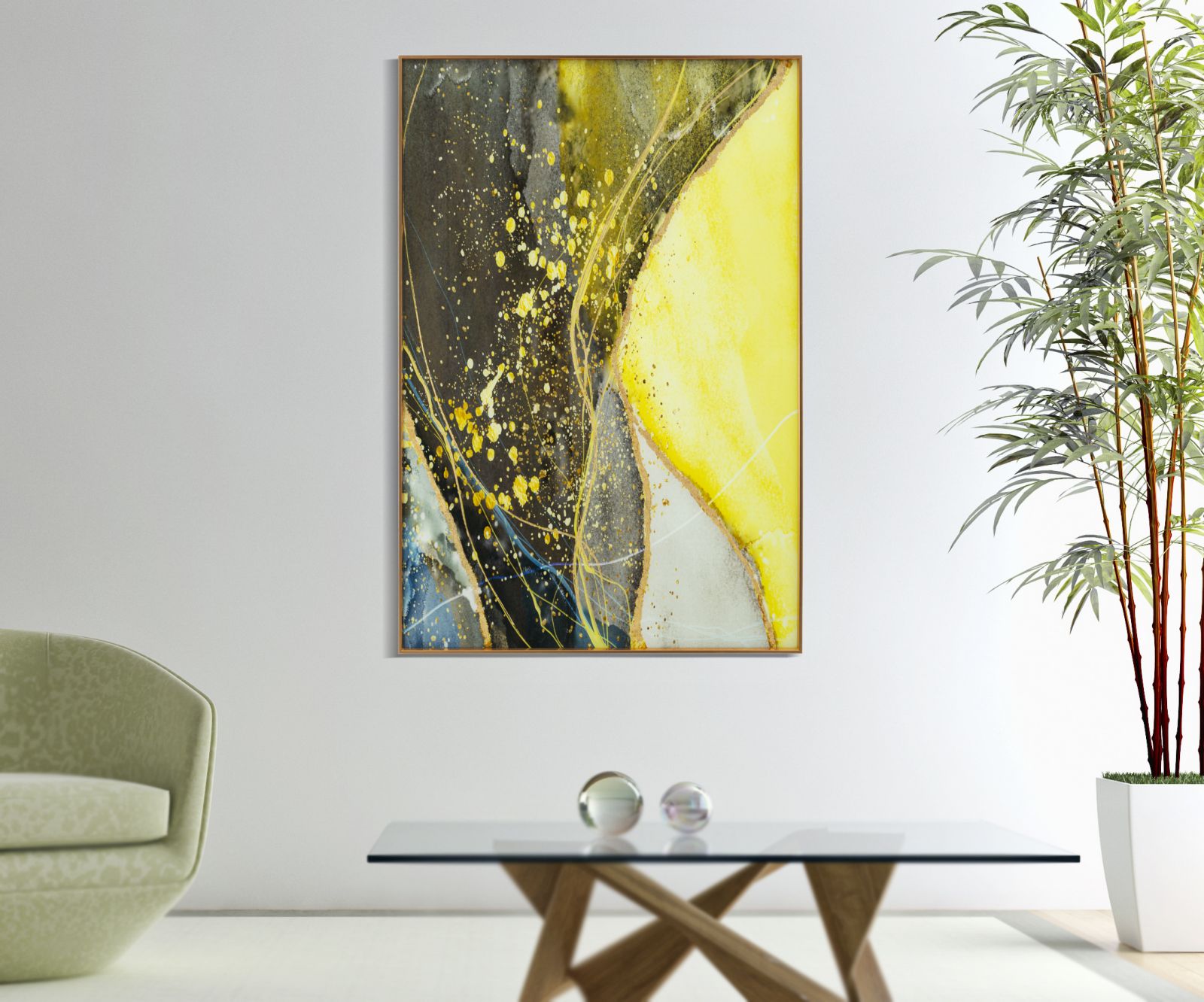GLASS WALL PANEL WITH FRAME SUNNY CM 80X3,5X120 - slika 5