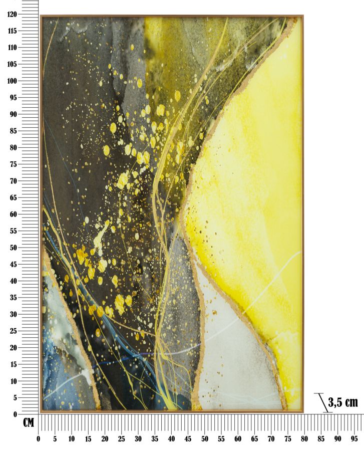 GLASS WALL PANEL WITH FRAME SUNNY CM 80X3,5X120 - slika 6