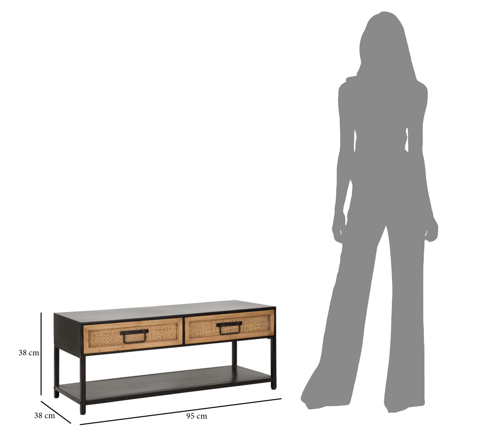 TV HOLDER HANOI CM 95X38X38 - slika 8