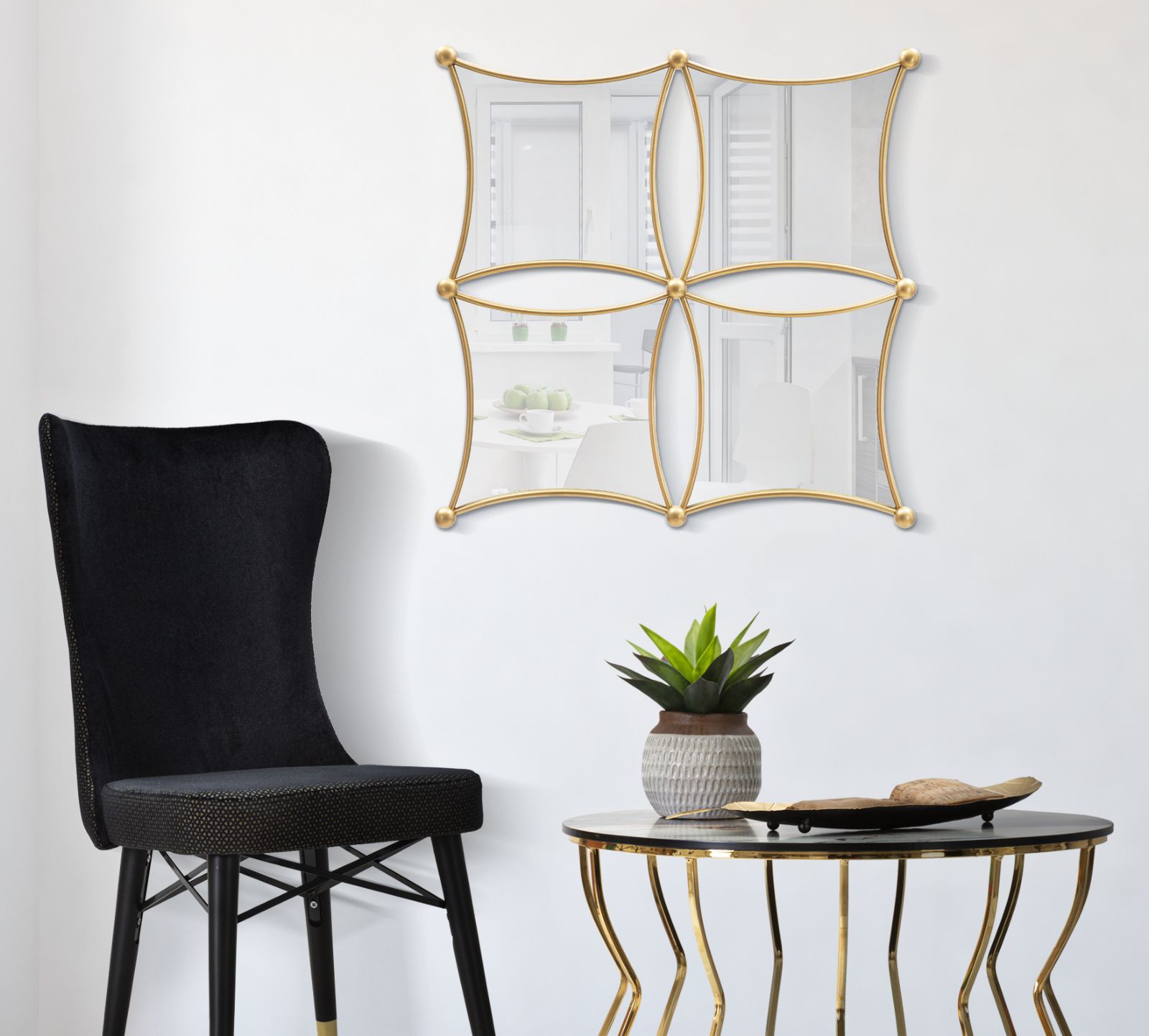 WALL MIRROR JALO CM 68X3,5X68 - slika 5
