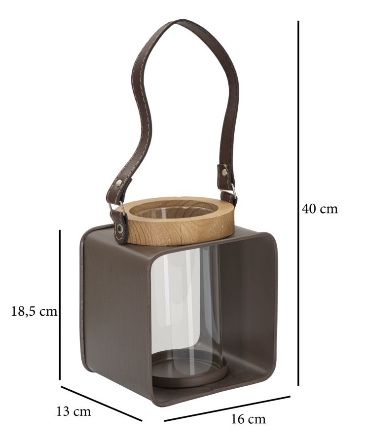 LANTERN GLASS CM 16X13X18,5 - slika 6