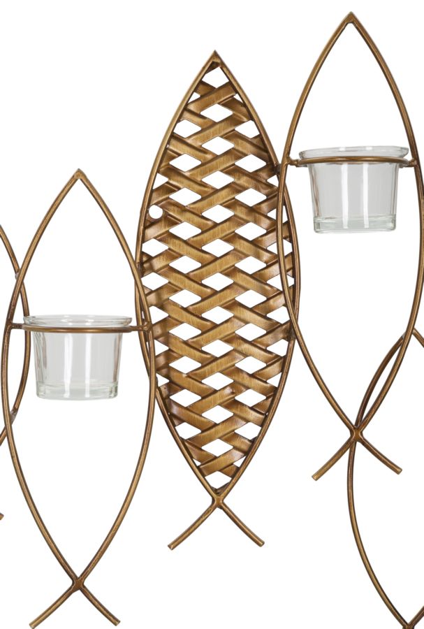 FISH WALL CANDLE HOLDER CM 66X9X40,5 - slika 2