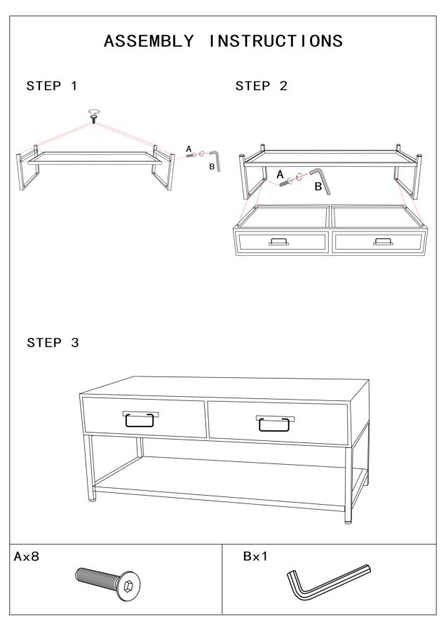 TV HOLDER HANOI CM 95X38X38 - slika 9