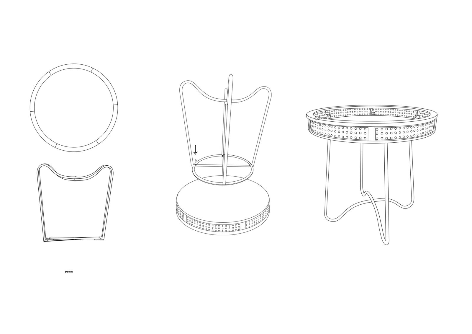 TABLE FUJI CM Ø 60X60,5 - slika 7