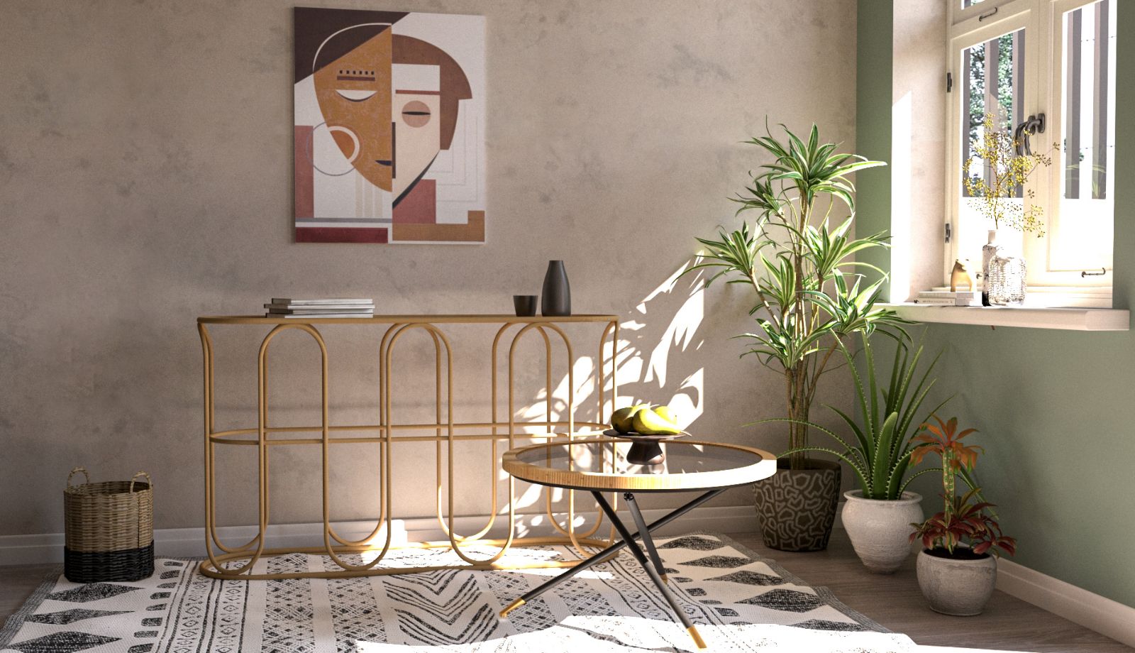 TAVOLO DA CAFFE' SAINT BARTH ROTONDO CM Ø 80X46,5 - slika 8