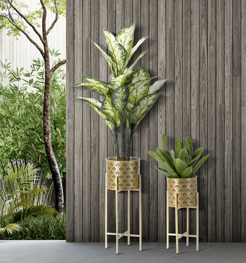 VASE HOLDER GOLVY SET 2PCS -B- CM Ø 21X52-19X42 - slika 5