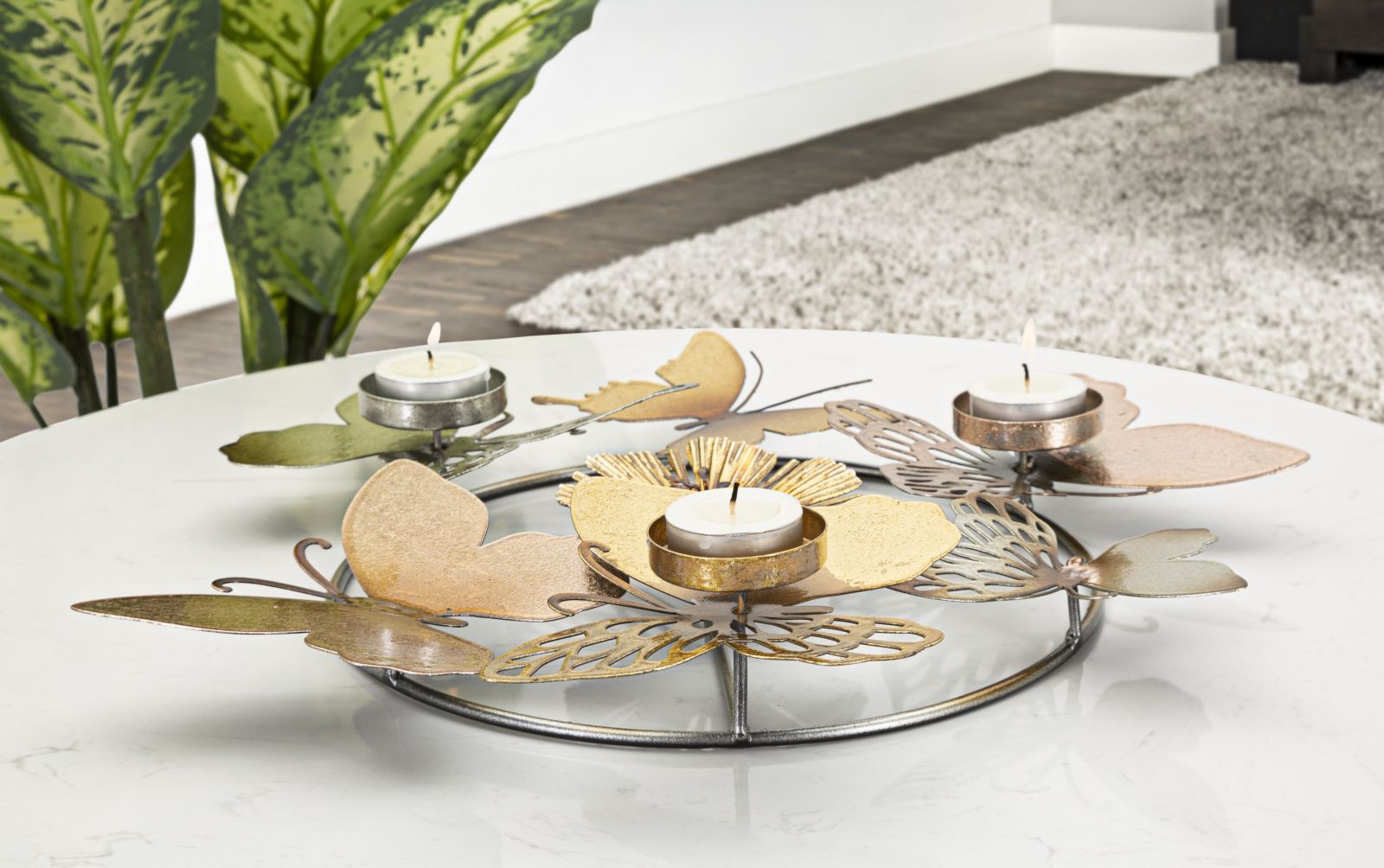 CANDLE HOLDER SHINE -C- CM 39X35,5X7 - slika 6